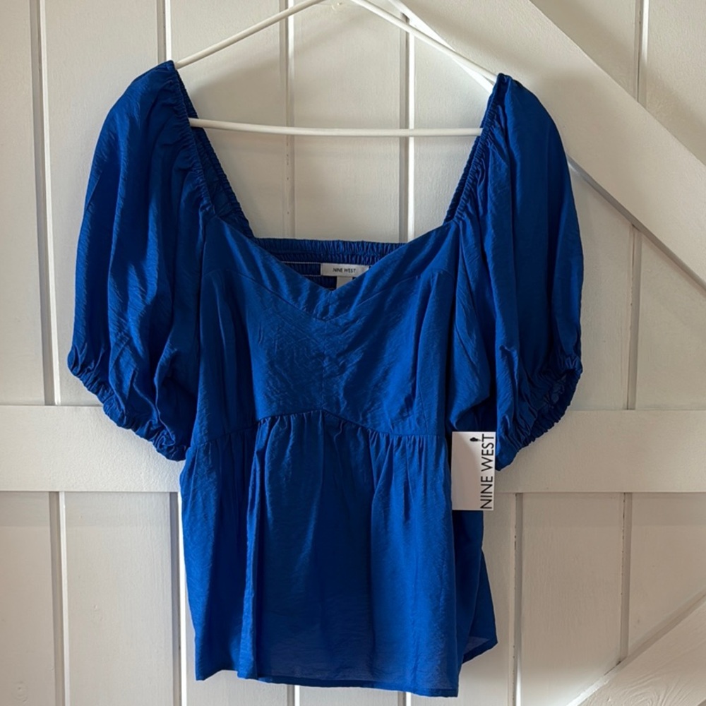 Nine West Royal Blue Blouse